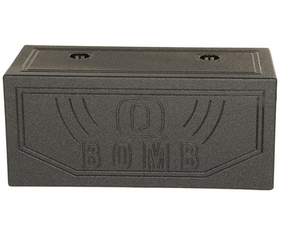 Qpower QBOMB12V Dual 12" Vented Ported Subwoofer Sub Box with Bedliner Spray