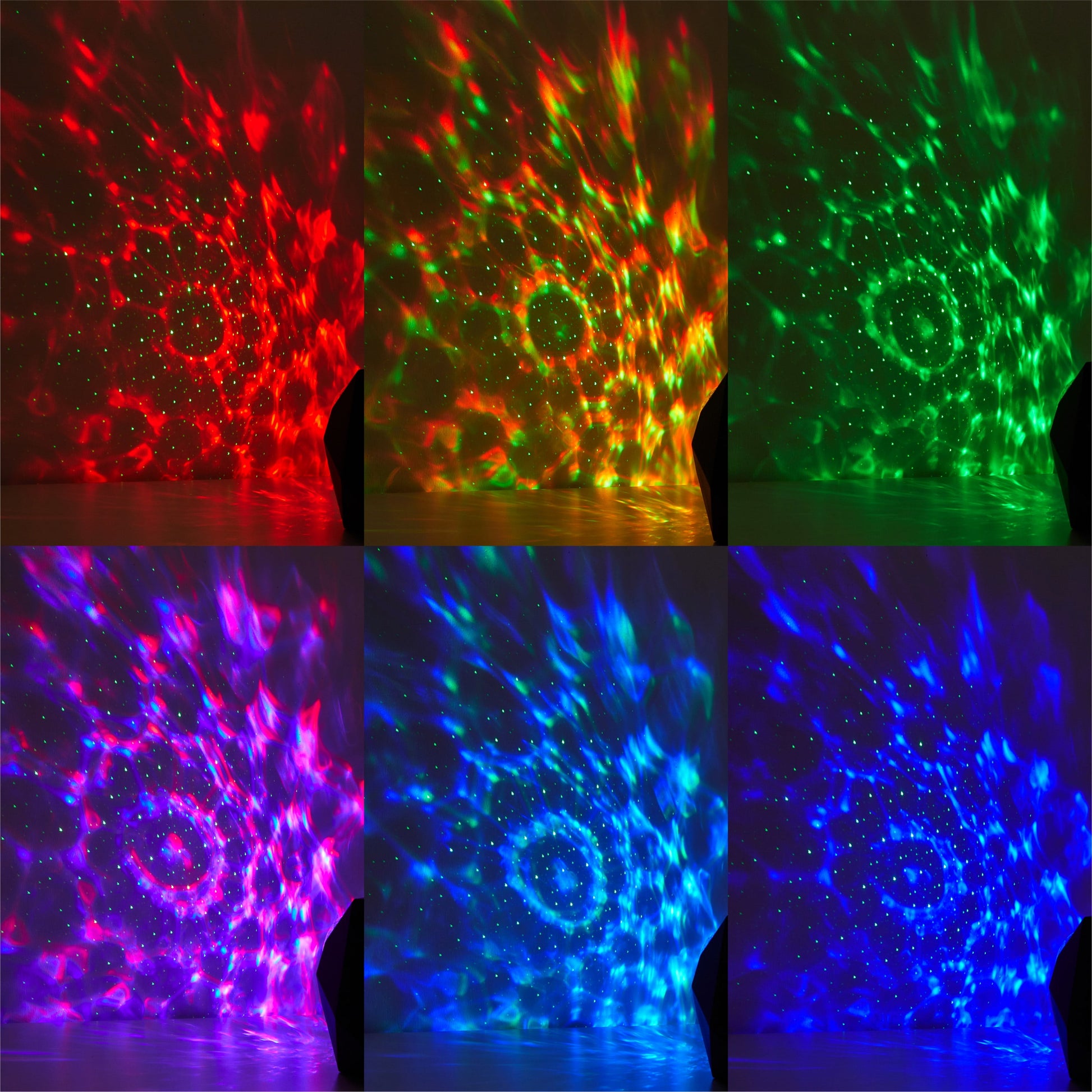 (2 Pack)  Aura Projector with Laser, Black