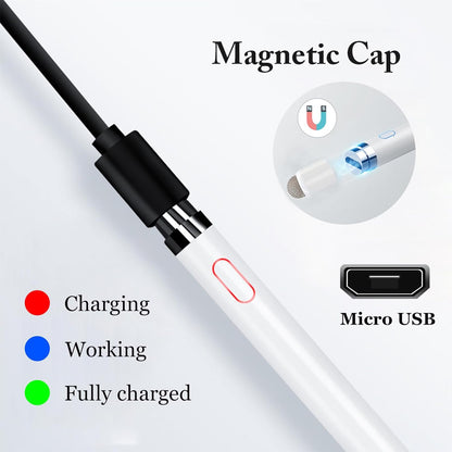Active Stylus Pens for Touch Screens, Rechargeable Universal Ipad Pencil, Pen for Ipad/Ios/Android/Ipad Air/Pro/Mini/Iphone/Samsung/Lenovo and More