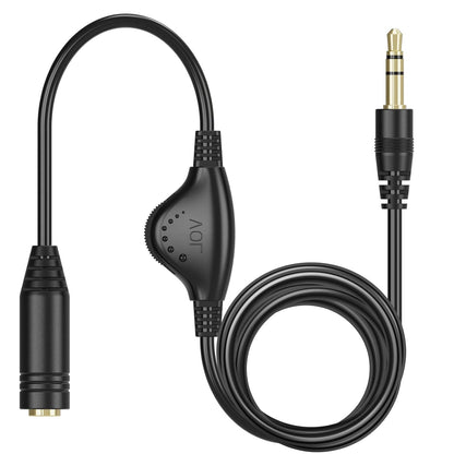 6.6 FT Extension Cable with Volume Control, 3.5Mm Male to 3.5Mm Female Audio Jack Extender Aux Extension Adapter Cord for Phone, Tablets, MP3 Players & More