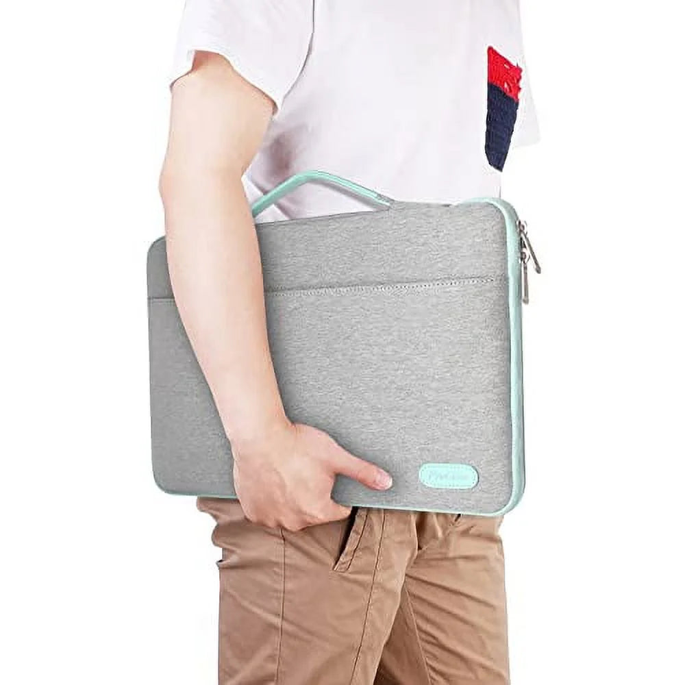 Laptop Sleeve Case, 13 Inch TSA Laptop Bag Compatible with Macbook Air 13 2020 M1/ 2022 M2, Macbook Pro 13 2021 M2, Macbook Pro 14 2021 2022 M1 Pro/Max -Light Grey