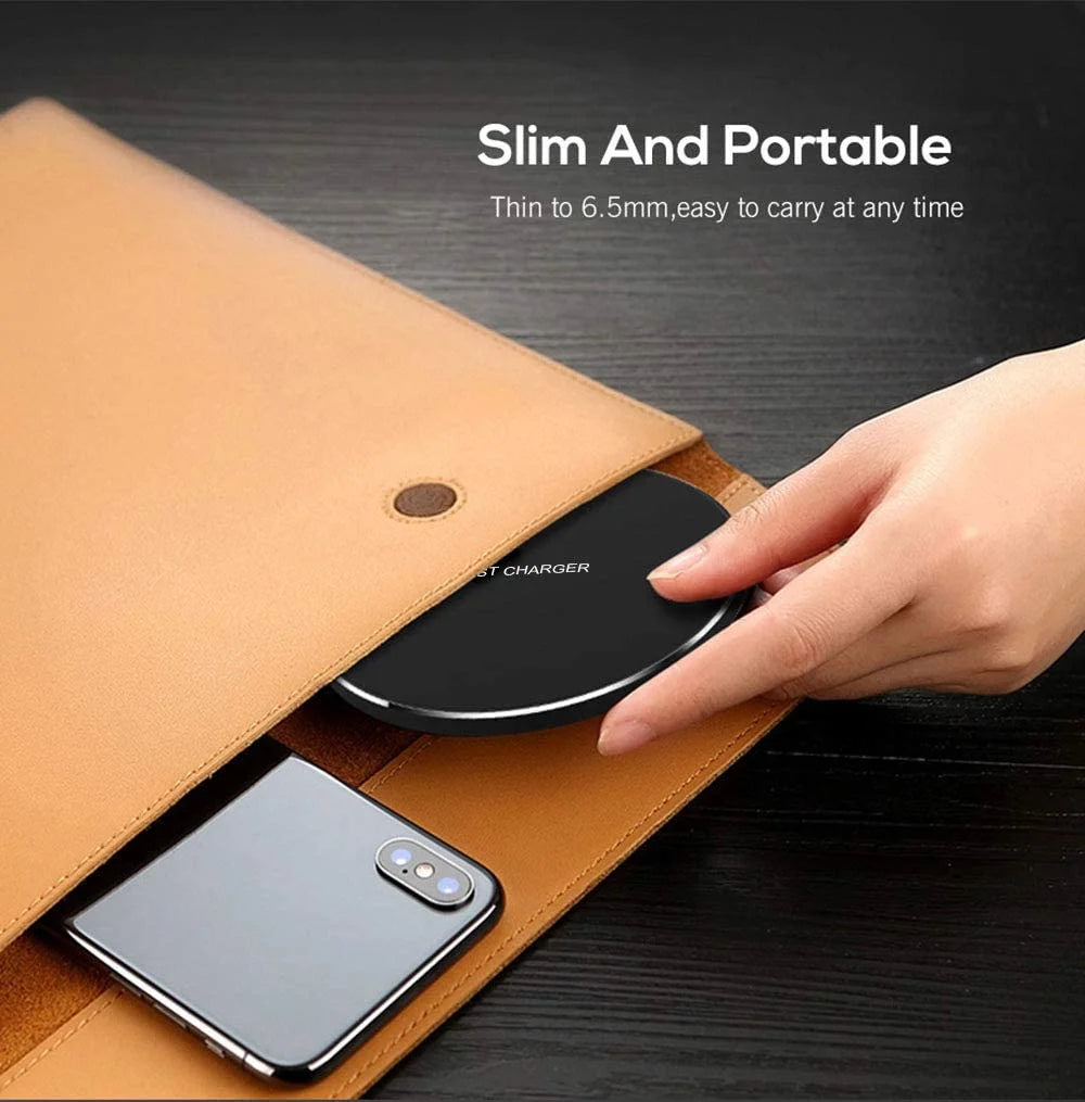 15W Wireless Charger Fast Charging Station for Iphone 15 14 13 12 11 X Xs Xr 8 Samsung