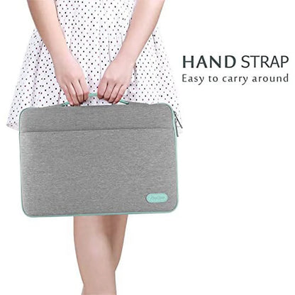 Laptop Sleeve Case, 13 Inch TSA Laptop Bag Compatible with Macbook Air 13 2020 M1/ 2022 M2, Macbook Pro 13 2021 M2, Macbook Pro 14 2021 2022 M1 Pro/Max -Light Grey