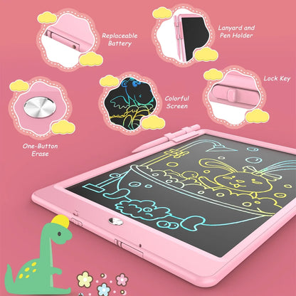 10 Inch LCD Writing Tablet, Educational Learning Drawing Board Toys