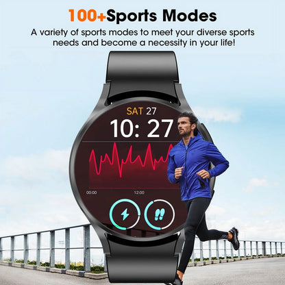 1.39-Inch Men'S Smartwatch with Fitness Tracker, Answer/Call/100+ Sport Modes for Android & Iphone Devices, IP67 Waterproof Fitness Watch (Black)