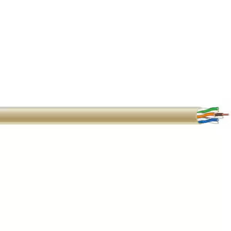 500 Ft. Tan 24/4 Cat5E CMR-CMX Indoor/Outdoor Data Cable