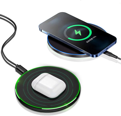 15W Wireless Charger Fast Charging Station for Iphone 15 14 13 12 11 X Xs Xr 8 Samsung
