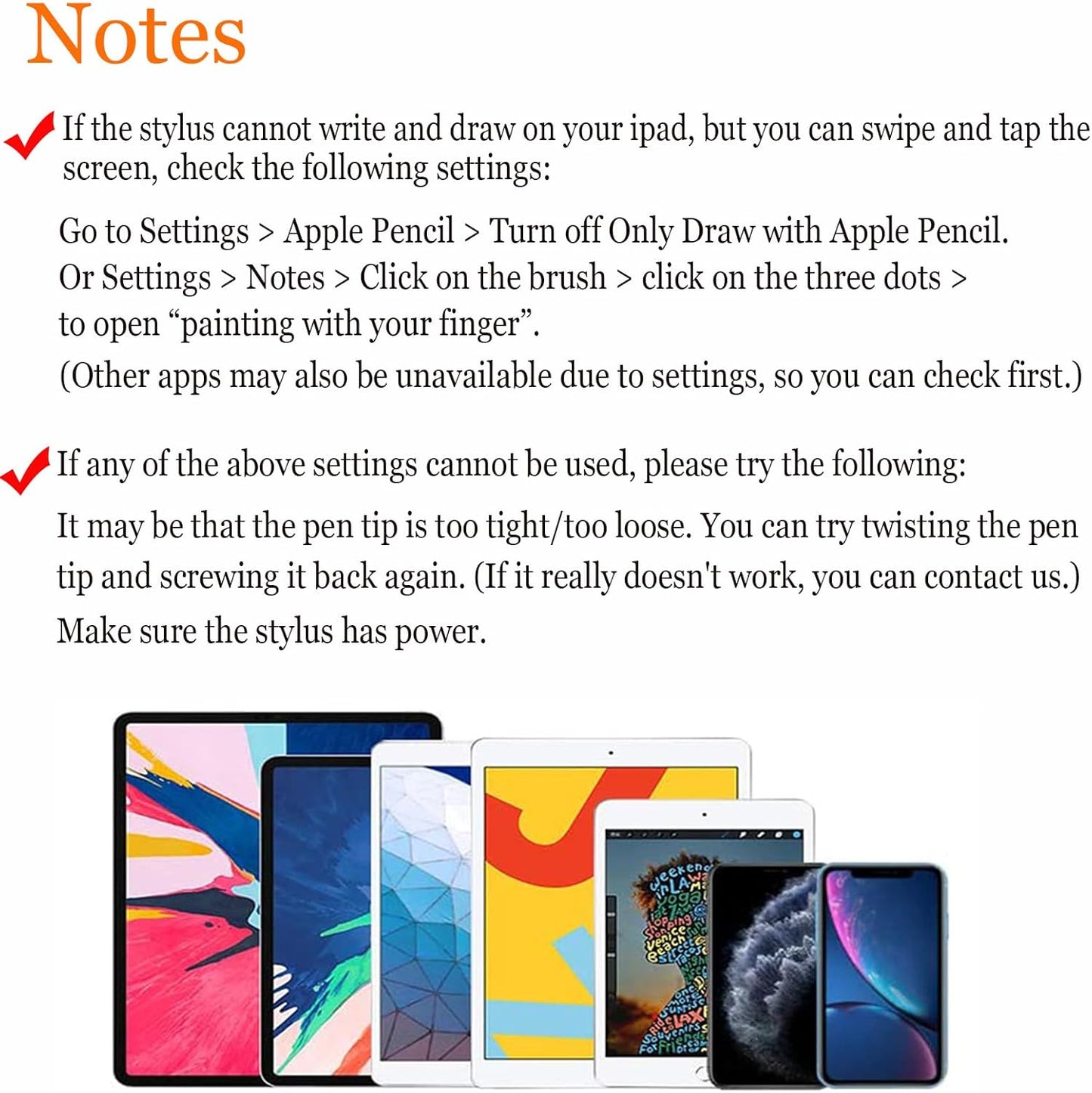 Active Stylus Pens for Touch Screens, Rechargeable Universal Ipad Pencil, Pen for Ipad/Ios/Android/Ipad Air/Pro/Mini/Iphone/Samsung/Lenovo and More