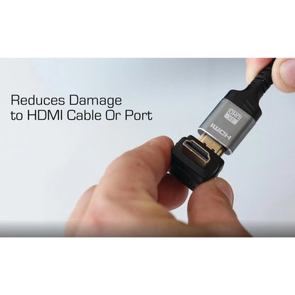 . HDMI 90-Degree Adapter, Great for behind TV Locations, Black