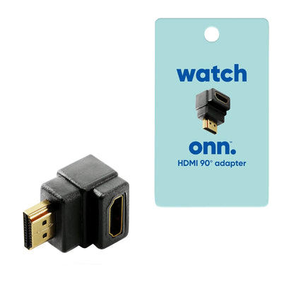 . HDMI 90-Degree Adapter, Great for behind TV Locations, Black