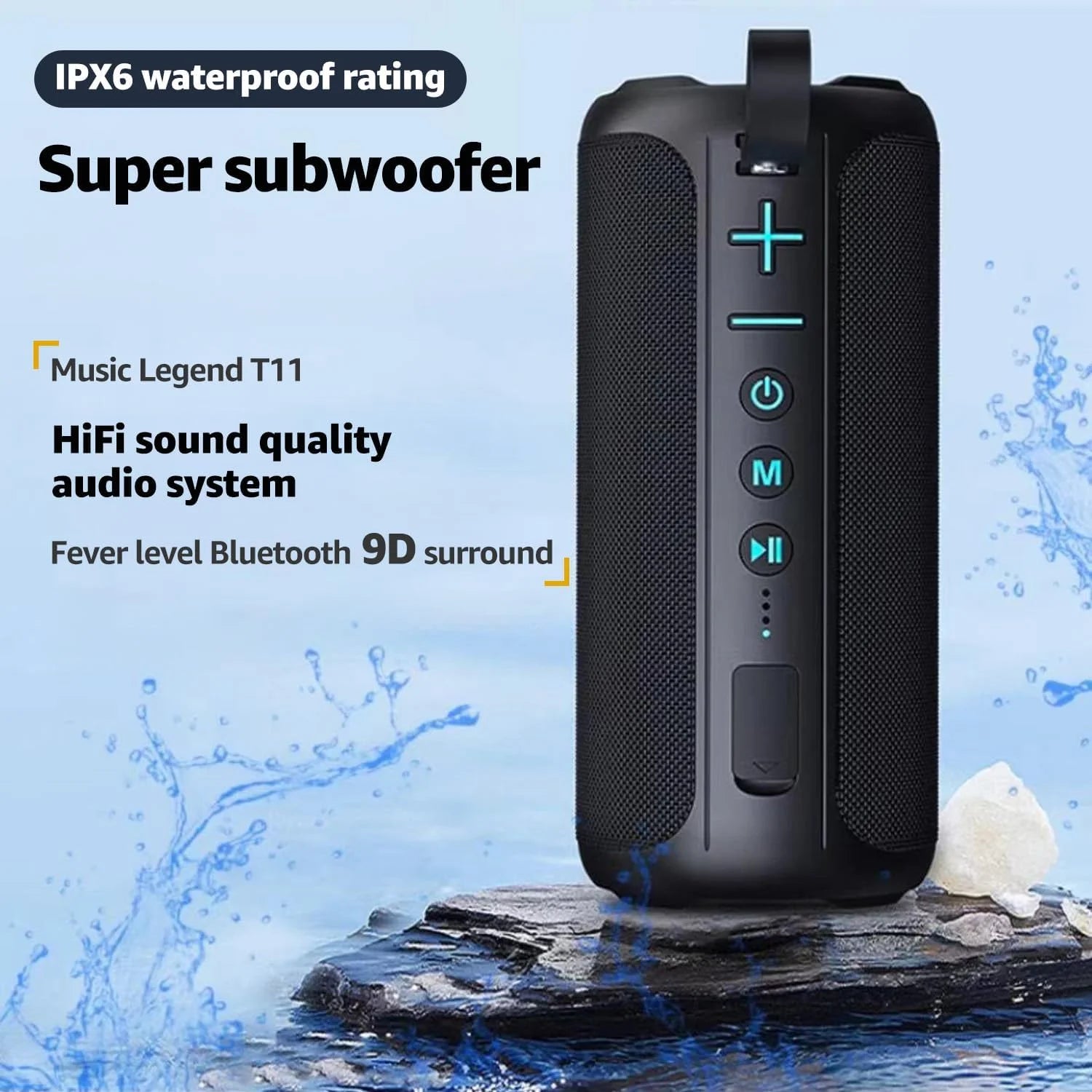 Portable Bluetooth Karaoke Speaker: Sing along Anywhere! 2 Wireless Mics & Built-In Lights - Perfect for Home Parties and Birthdays, Fun for Kids and Adults!