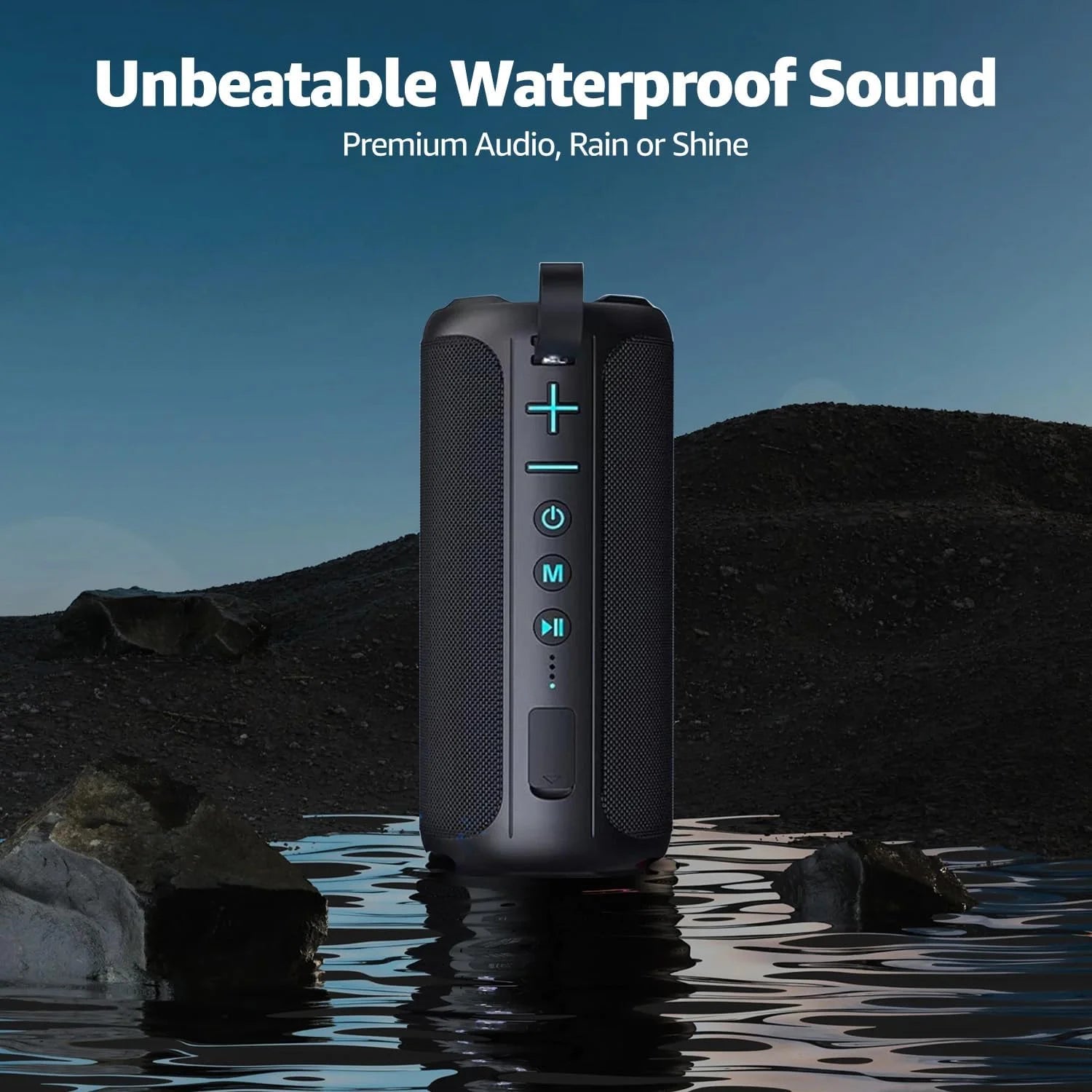 Portable Bluetooth Karaoke Speaker: Sing along Anywhere! 2 Wireless Mics & Built-In Lights - Perfect for Home Parties and Birthdays, Fun for Kids and Adults!