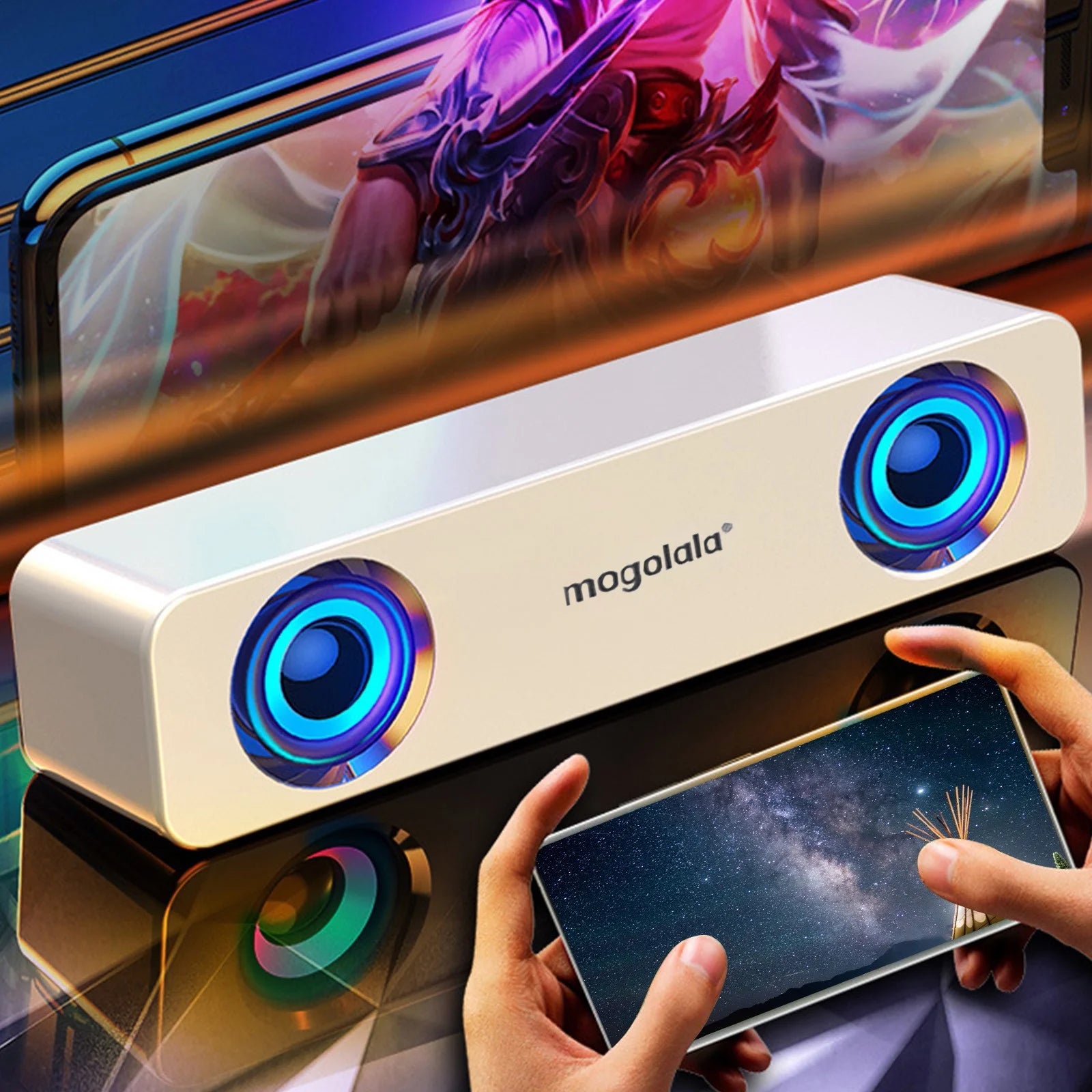 Clearance！Smart Appliances Wired Computer Dual-Speaker Audio Desktop Home Laptop Small Audio USB Wired Speakers Subwoofer Audio