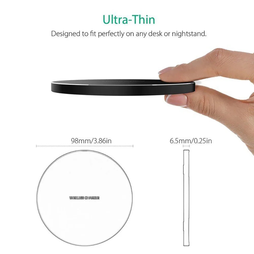 15W Wireless Charger Fast Charging Station for Iphone 15 14 13 12 11 X Xs Xr 8 Samsung
