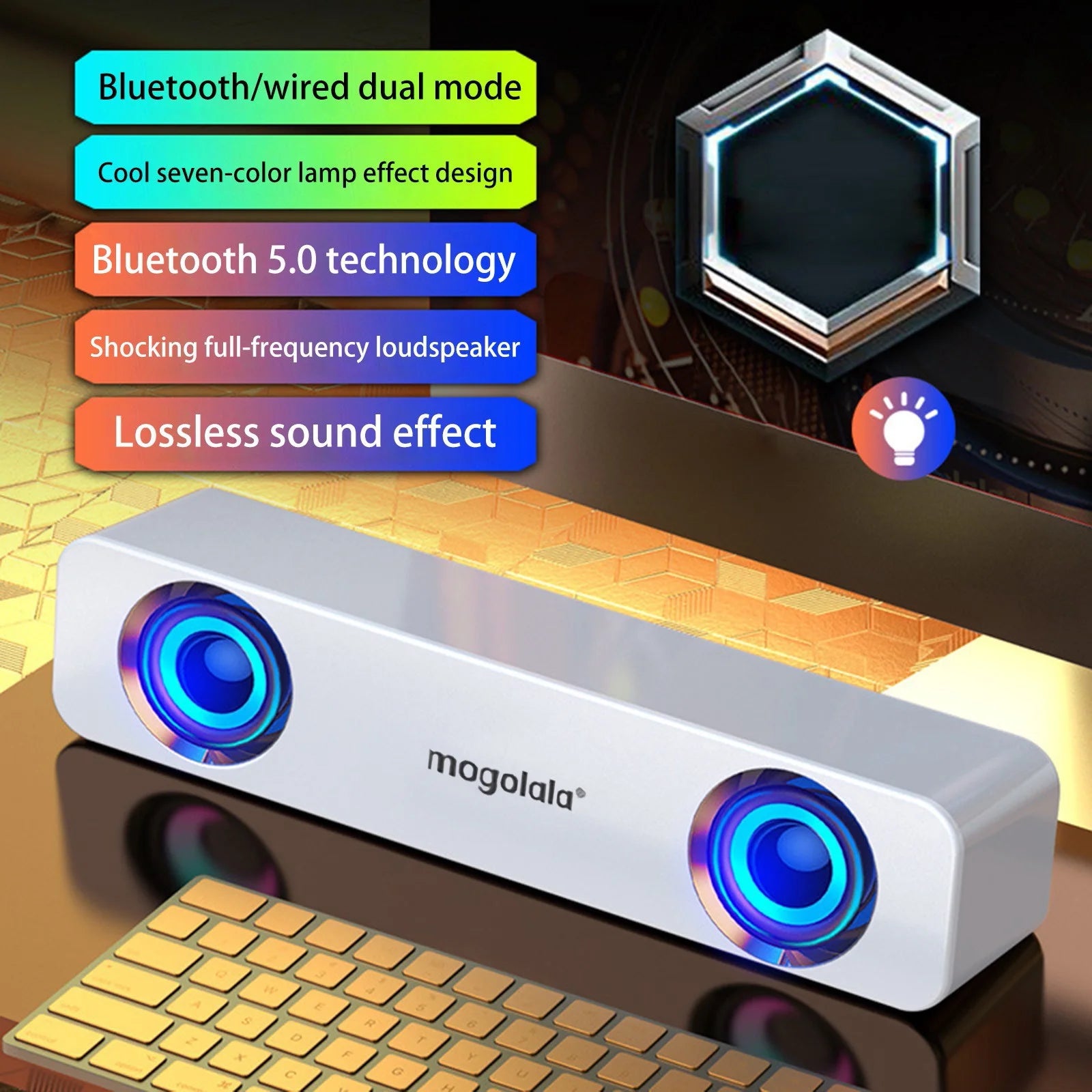 Clearance！Smart Appliances Wired Computer Dual-Speaker Audio Desktop Home Laptop Small Audio USB Wired Speakers Subwoofer Audio