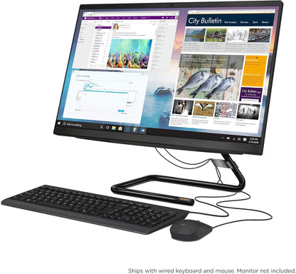 Ideacentre AIO 3, 24" All-In-One Computer, AMD Ryzen 3 4300U Mobile Processor, 8GB DDR4, 256GB SSD, DVD RW Drive, Windows 10