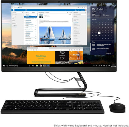 Ideacentre AIO 3, 24" All-In-One Computer, AMD Ryzen 3 4300U Mobile Processor, 8GB DDR4, 256GB SSD, DVD RW Drive, Windows 10