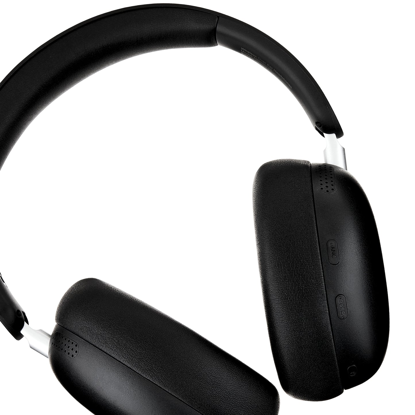 Bluetooth Wireless Over-Ear Headphones with Active Noise Canceling and Carrying Case, Black